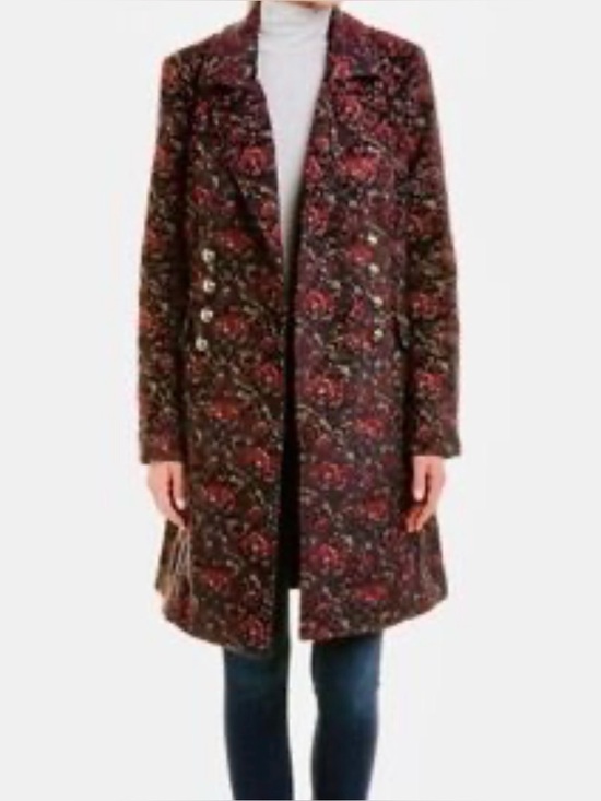 Free People Jackets & Blazers - Free People Fox Trot Equestrian Coat Long Military Jacket Jacquard